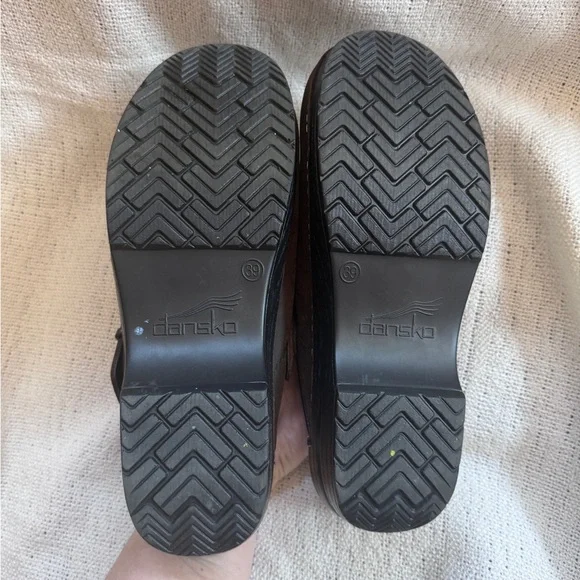 Dansko brown leather clogs sling back 39 - Picture 3 of 5